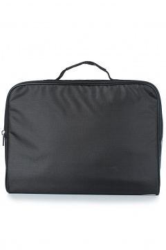 Черная текстильная папка с застежкой и шелкографией Galanteya 35907.24с463к45 черный - фото 2