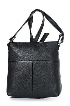 Кожаная сумка на каждый день с карманом и ремнем Galanteya 36423.23с1380к45 черный - фото 2