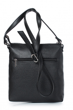 Кожаная сумка на каждый день с карманом и ремнем Galanteya 36423.23с1380к45 черный - фото 3