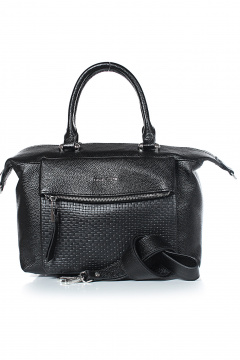 Кожаная сумка с объемным карманом и ремнем на каждый день Galanteya 37723.23с1383к45 черный - фото 2