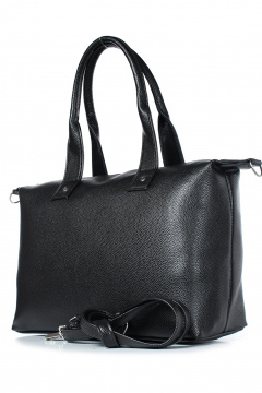 Экокожа сумка на каждый день с ремнем и ручками Galanteya 38223.23с1047к45 черный - фото 1