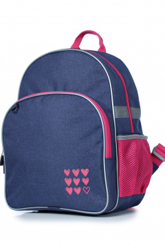 Текстильный рюкзак с отражающими элементами Galanteya 40122.23с500к45 синий_т. - фото 1