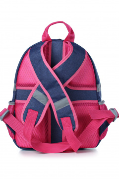 Текстильный рюкзак с отражающими элементами Galanteya 40122.23с500к45 синий_т. - фото 3