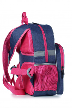 Текстильный рюкзак с отражающими элементами Galanteya 40122.23с500к45 синий_т. - фото 4