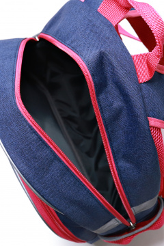 Текстильный рюкзак с отражающими элементами Galanteya 40122.23с500к45 синий_т. - фото 5