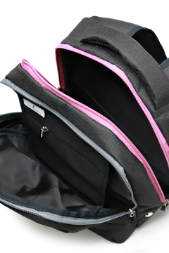 Черный текстильный рюкзак с двумя отделениями Galanteya 40723.24с84к45 черный - фото 5