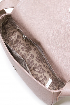 Классическая сумка из экокожи с клапаном и ручкой Galanteya 40823.24с286к45 кофейный - фото 5