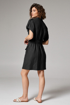 Платье летнее прямое на каждый день Панда 180980w черный - фото 4