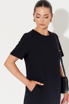 Подарочный жакет и платье-костюм из текстиля Ketty K-18980 черный - фото 2