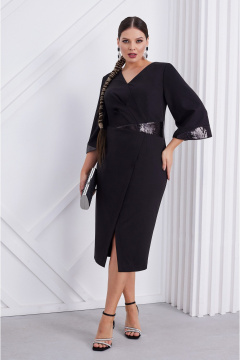 Демисезонное нарядное платье асимметричный крой пайетки Lissana 4983 - фото 1