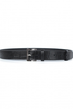 Ремень из натуральной кожи, черный, 80 см, классический стиль Galanteya 46622.23с158к45 1р черный - фото 4