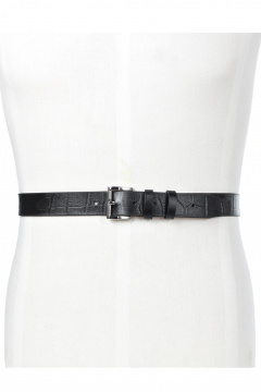 Ремень из натуральной кожи, черный, 95 см, классический стиль Galanteya 46622.23с158к45 2р черный - фото 5