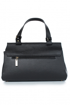 Сумка из натуральной кожи, черная, на плечо, с карманом Galanteya 46823.24с901к45 черный - фото 3