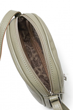 Круглогодичная эко-кожа сумка на ремне на каждый день Galanteya 47923.23с1353к45 оливковый_св. - фото 5