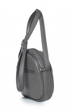 Круглогодичная эко-кожа серая сумка на регулируемом ремне Galanteya 47923.23с1353к45 серый - фото 4