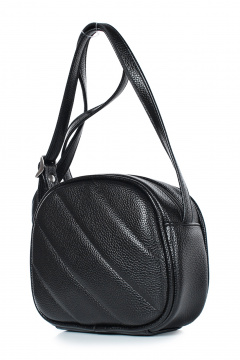 Круглогодичная эко-кожа черная сумка с клапаном и регулируемым ремнем Galanteya 48023.23с1354к45 черный - фото 1