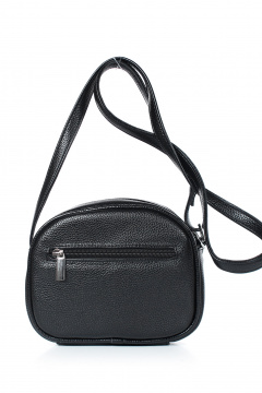 Круглогодичная эко-кожа черная сумка с клапаном и регулируемым ремнем Galanteya 48023.23с1354к45 черный - фото 3