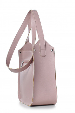 Круглогодичная эко-кожа розовая сумка с карманами и регулируемым ремнем Galanteya 48523.24с288к45 розовый - фото 4