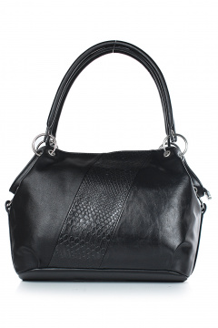 Сумка экокожа на каждый день с застежкой-молнией Galanteya 5024.24с247к45 черный - фото 2