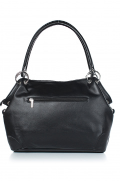 Сумка экокожа на каждый день с застежкой-молнией Galanteya 5024.24с247к45 черный - фото 3