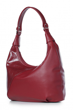 Классическая сумка из экокожи с карманами на молнию Galanteya 6024.24с255к45 красный_т. - фото 1