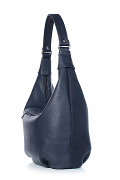 Синяя сумка из экокожи с двумя карманами Galanteya 6024.24с255к45 син.т/синий - фото 4