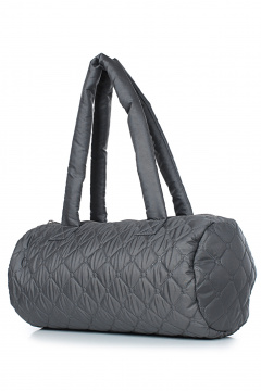 Сумка из текстиля на молнии с двумя ручками для повседневной носки Galanteya 6422.22с2756к45 серый_тиснение - фото 1