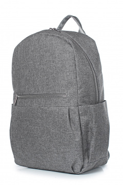 Рюкзак из текстиля с регулируемыми ремнями и карманами Galanteya 7123.23с841к45 серый_св. - фото 1