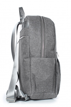 Рюкзак из текстиля с регулируемыми ремнями и карманами Galanteya 7123.23с841к45 серый_св. - фото 4