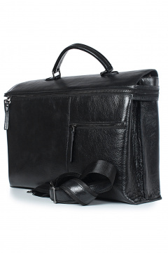 Кожаный портфель на два отделения черный для офиса Galanteya 924.24с821к45 черный - фото 1