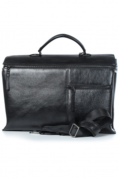 Кожаный портфель на два отделения черный для офиса Galanteya 924.24с821к45 черный - фото 2