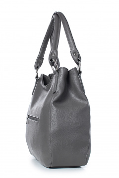Сумка из экокожи серая для городских образов Galanteya 9724.24с444к45 серый - фото 4