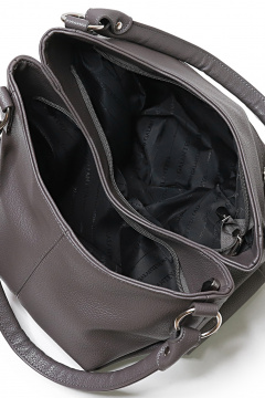 Сумка из экокожи серая для городских образов Galanteya 9724.24с444к45 серый - фото 5