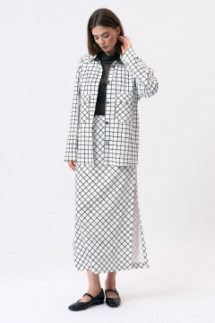 Белая классическая рубашка из вискозы Art Ribbon M1044T - фото 2