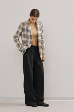 Свободные брюки с складками и карманами DAVA 5216 черный - фото 3