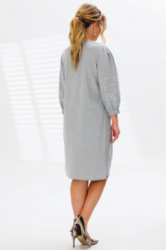 Платье трикотаж на каждый день с карманами и складкой Faufilure C1660 - фото 4