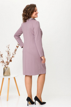 Платье из трикотажа с вставками и воротником-хомут Fortuna ШЖ 1524 - фото 4