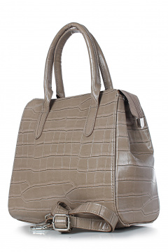 Круглогодичная бежевая экокожаная сумка на плечо Galanteya 27624.24с988к45 бежевый_т. - фото 1