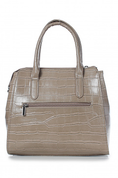 Круглогодичная бежевая экокожаная сумка на плечо Galanteya 27624.24с988к45 бежевый_т. - фото 3