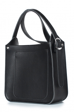 Демисезонные черные экокожаные сумки на молнии и ремне Galanteya 48523.24с288к45 черный - фото 1