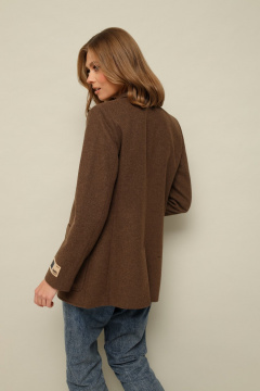 Жакет полуприлегающего силуэта из шерсти с лацканами PUR PUR 11-118/11 - фото 4