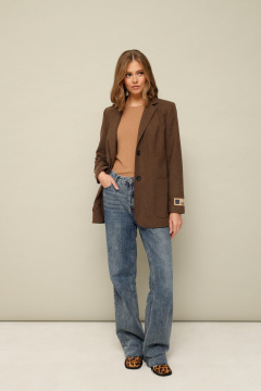 Жакет полуприлегающего силуэта из шерсти с лацканами PUR PUR 11-118/11 - фото 3