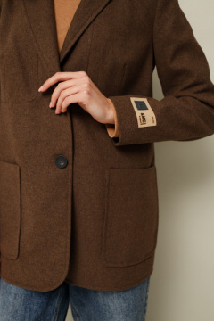 Жакет полуприлегающего силуэта из шерсти с лацканами PUR PUR 11-118/11 - фото 2