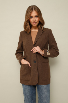 Жакет полуприлегающего силуэта из шерсти с лацканами PUR PUR 11-118/11 - фото 1