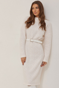 Платье полуприлегающее из трикотажа с длинным рукавом Lyushe 3943 - фото 5