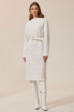 Платье полуприлегающее из трикотажа с длинным рукавом Lyushe 3943 - фото 4