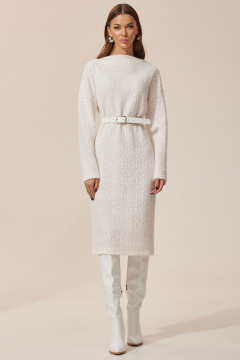 Платье полуприлегающее из трикотажа с длинным рукавом Lyushe 3943 - фото 3