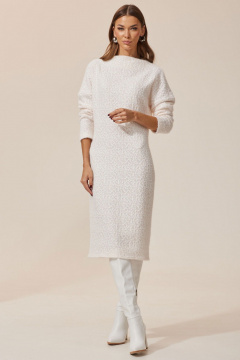 Платье полуприлегающее из трикотажа с длинным рукавом Lyushe 3943 - фото 2