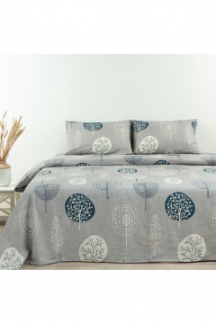 Комплект постельного белья из бязи двуспальный евро BLAKIT 41252/0-632701 К - фото 1