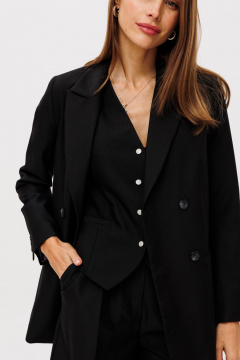 Жилет из текстиля приталенного стиля с выточками THE NAME 2361 - фото 5